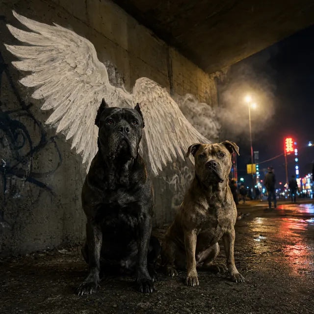 Cover zum persönlichen Song „Schwarze Engel“, HipHop & Rock, Für einen Tierschutzverein